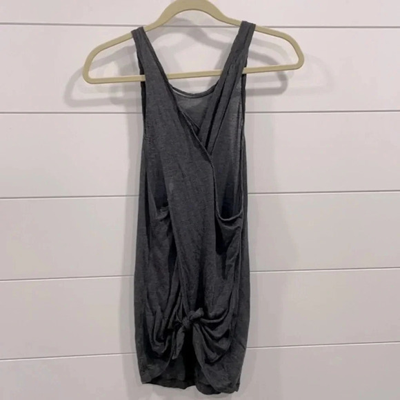 Lululemon Grey Tie Back Tank Top Size 10 - Picture 9 of 11